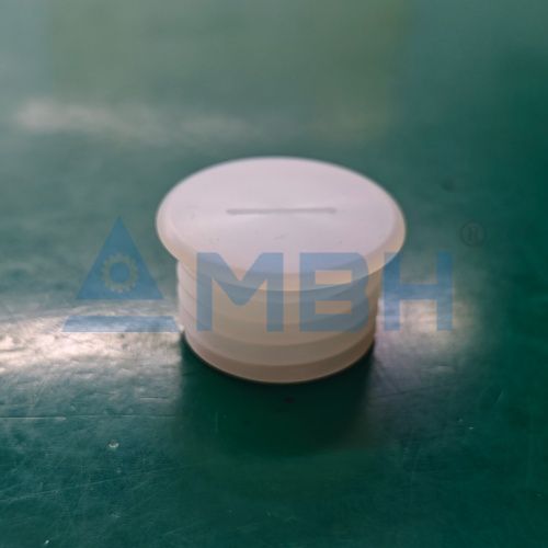 NPP nylon plastic round end cap plug precision machined component by MBH