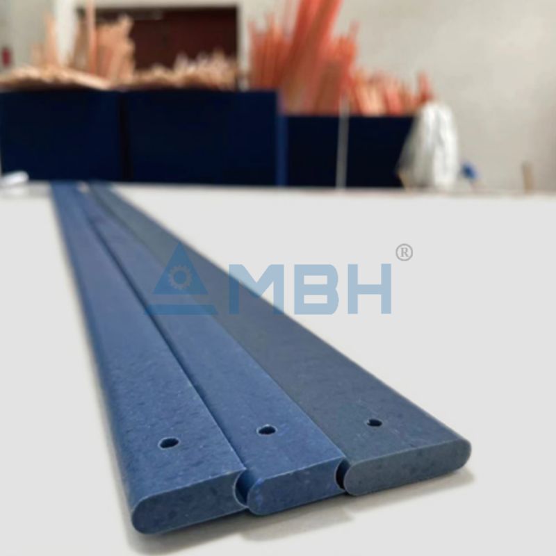 custom airway stick blue precision plastic rod with dual air channels for automation equipment by MBH