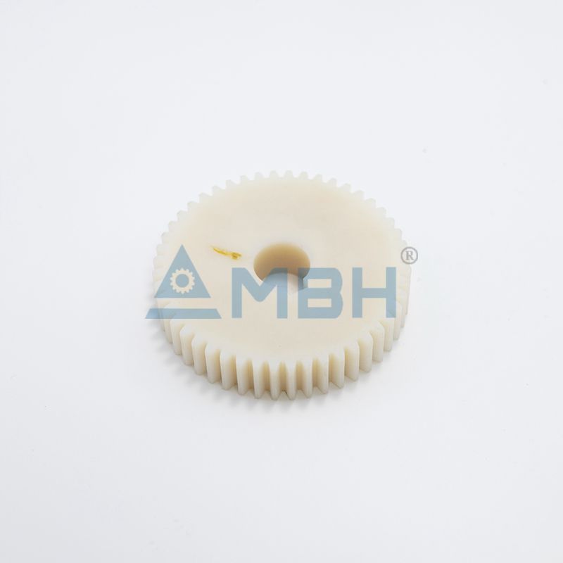 POK polyketone large flat spur gear precision machined high wear resistance plastic gear by MBH