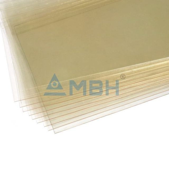 ​Extruded PSU P1700 plastic sheets and amber translucent polysulfone plates