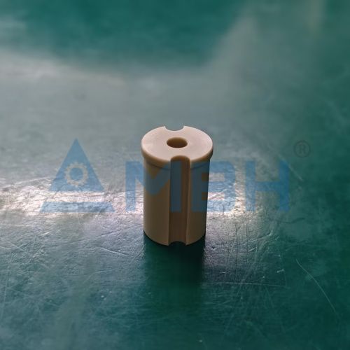 PEEK polyetheretherketone cylindrical bushing sleeve precision machined high temperature component by MBH
