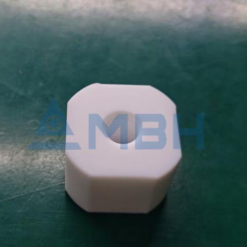 PTFE nut machined part custom CNC machining plastic nut