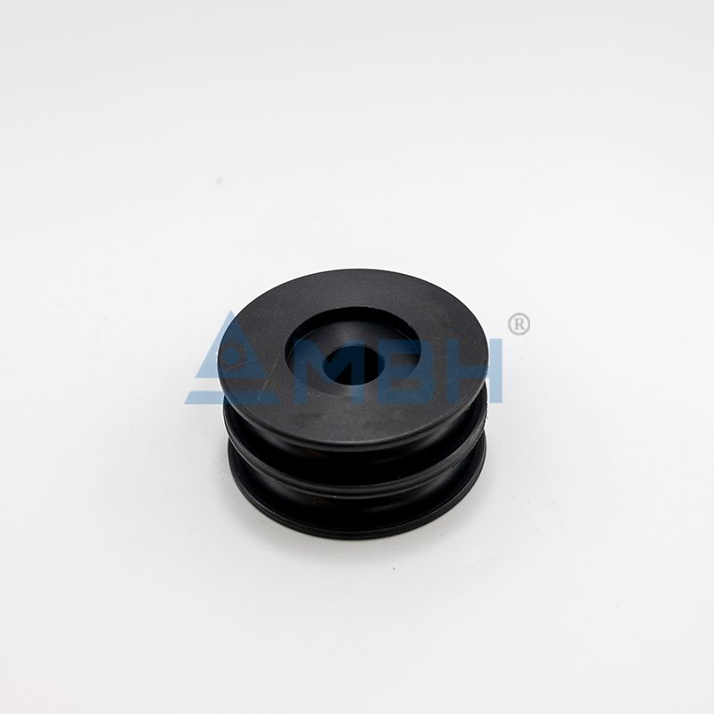 POM black polyoxymethylene belt pulley wheel precision machined acetal component by MBH
