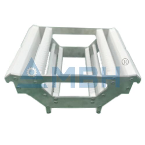 NPP nylon plastic conveyor roller frame precision machined structural component by MBH